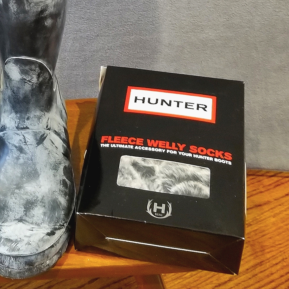 Hunter Grizzly Cuff Welly Tall Boot Sock